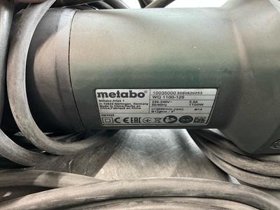 Overview picture of Metabo angle grinder (2x)