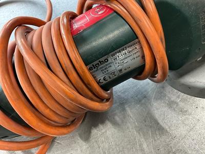 Overview picture of Metabo angle grinder (3x)