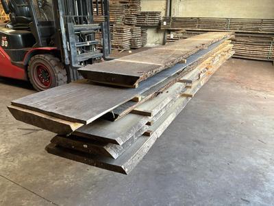 Overview picture of sawn Trunk Douglas