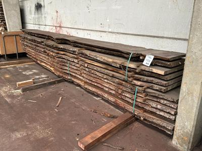 Overview picture of sawn Trunk Douglas
