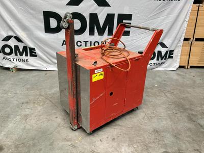 Overview picture of Coeman EX8-400 mobile semi-automatic strapping machine
