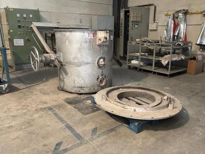 Immagine panoramica di 1998 Hindenlang TVEVA-550 Vasca di fusione industriale a induzione