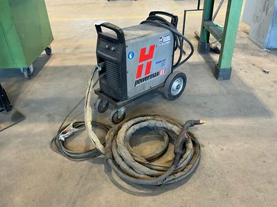 Overview picture of Hypertherm Powermax plasma cutting machine