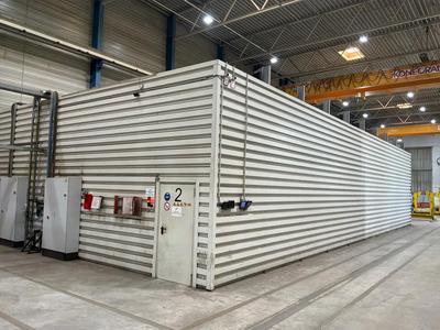 Overview picture of Double sheet steel cabin