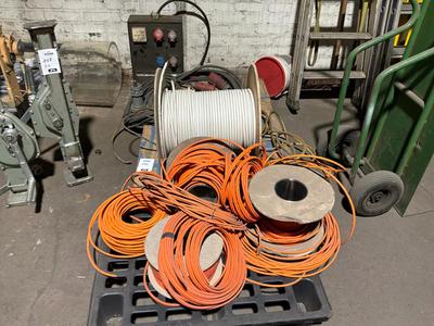 Översiktsbild av Diverse utrustning för installation av elkablar