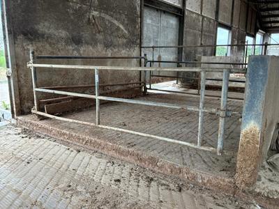 Overview picture of Galvanized gate (3x)