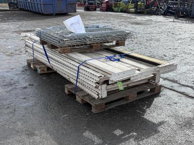 Overview picture of Disassembled pallet rack