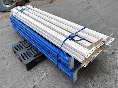 Overview picture of Disassembled pallet rack