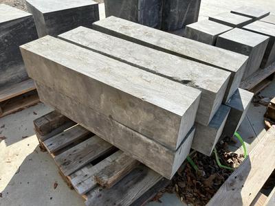 Overview picture of blue stone coping stone (6x)