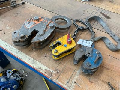 Overzichtsfoto van Plate clamp (3x)