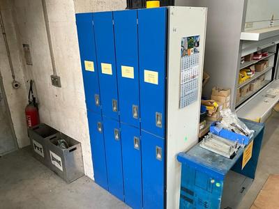 Immagine panoramica di locker cabinet