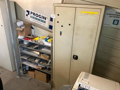 Immagine panoramica di cabinet with content