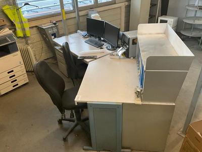 Immagine panoramica di office setup