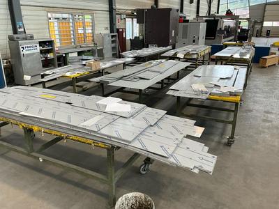 Immagine panoramica di semi-finishend product (cut sheet material)