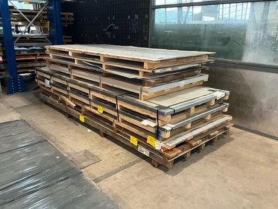 Immagine panoramica di Various plate sheet metal / aluminium (2x)