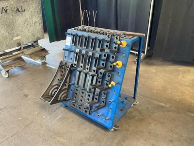Overview picture of siegmund clamping equipmend on trolley