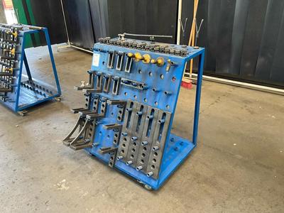 Overview picture of siegmund clamping equipmend on trolley