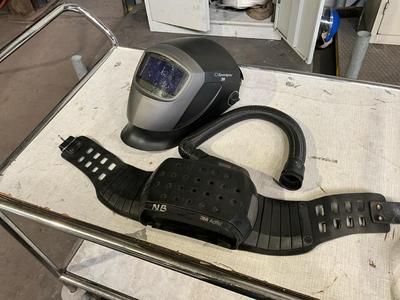 Overview picture of welding helmet