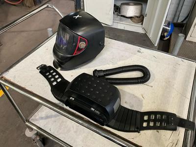 Overview picture of welding helmet