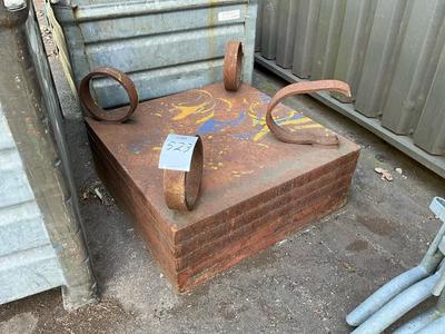Immagine panoramica di steel counter weight