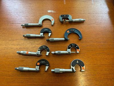 Imagen general de Mitutoyo and M&W Various Micrometers (8x)
