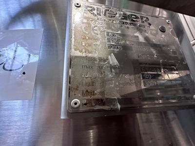 Imagen general de 2006 Rieger s/s sterile vertical storage tank 3,060l