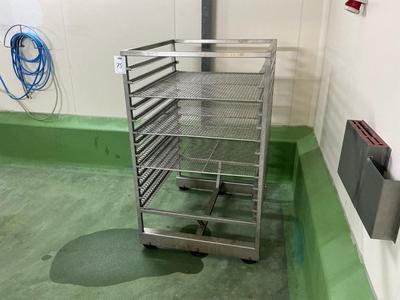 Overzichtsfoto van Inox meat Trolley