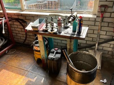 Overzichtsfoto van slang ontbraam machine