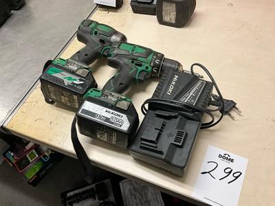 Overzichtsfoto van Hikoki accu gereedschaps set