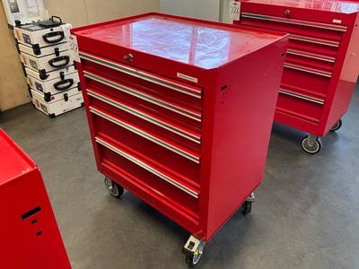 Overzichtsfoto van Powerplus 5 Drawer gereedschaps wagen