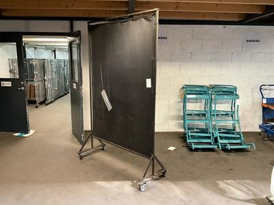 Overzichtsfoto van cepro verrijdbaar lasscherm