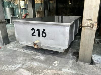 Immagine panoramica di stainless steel Transport bin