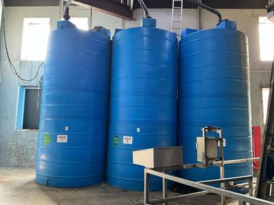 Immagine panoramica di silo