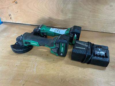 Immagine panoramica di 2019 Hikoki G 18DBBL Cordless Grinder (2x)