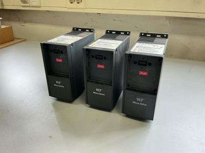 Översiktsbild av Danfoss VLT Micro drive FC-051 Frequency converter (3x)