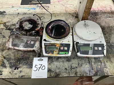 Översiktsbild av Kern weighing instrument (3x)