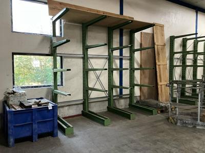 Immagine panoramica di Cantilever rack