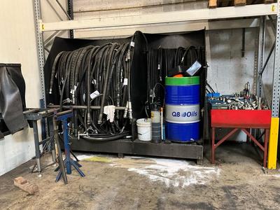 Översiktsbild av Voorraad hydraulische componenten